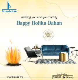 Holika Dahan Poster Designs : Brands.live, Ahmedabad