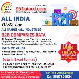 Get Business 2 Business Companies Data - 99Datacd, New Delhi
