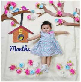 Capturing Joy: A Magical 5 Month Baby Photoshoot, Gurgaon