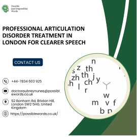 Professional Articulation Disorder Treatment in Lo, London