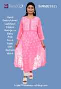 Hand Embroidered Lucknowi Chikan Georgette Baby , $ 1,299