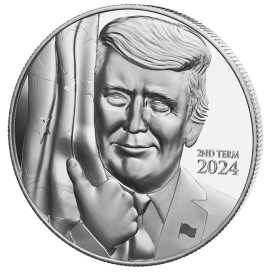 Trump 2024 Silver Coin – Limited Edition, Order No, Delray Beach