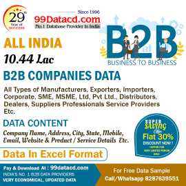 Trusted B2B Companies Data Provider - 99Datacd, Delhi