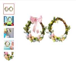 Artificial Easter Flower Easter Holiday Wreath, $ 31