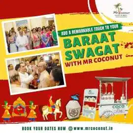 Personalized Coconuts for Baraat Swagat Ceremony, Jaipur