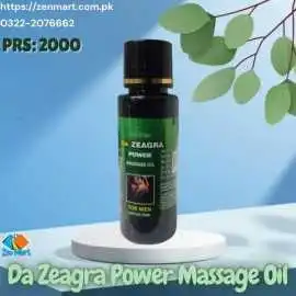 Da Zeagra Power Masage Oil in Pakistan, PRS - 1999, Islamabad