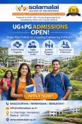 UG & PG Admissions Open at Solamalai Engineering, Madurai