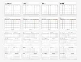 Organize Your Schedule with a Simple Blank Calenda, Dover