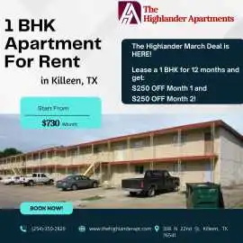 Best 1 Bedroom Apartment Deals in Killeen, TX, Killeen