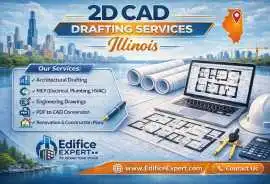 2D CAD Drafting Residential Services – Illinois , Chicago