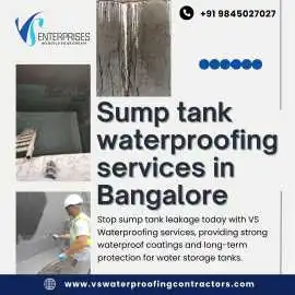 Sump tank waterproofing service in Bangalore, Bengaluru