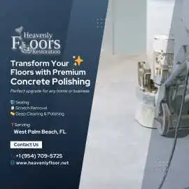 Residential Concrete Polishing, West Palm Beach