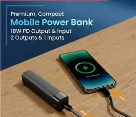 5000 mah mobile power bank 18w- Book Now Online, Rp 3,999