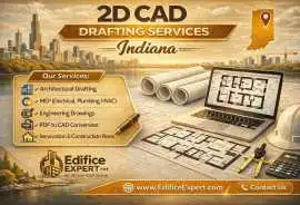 Top-Rated 2D CAD Drafting Services in Indiana, Indianapolis