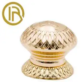 Polished Zinc Alloy Perfume Bottle Caps, Dongguan