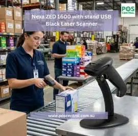 Nexa ZED 1600 USB Black Laser Barcode Scanner, $ 89