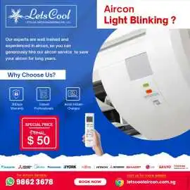 Aircon Light Blinking , $ 50