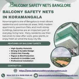 Balcony Safety Nets in Koramangala – Venky Safety , Bengaluru
