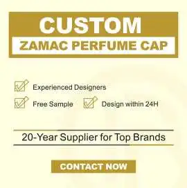 Perfume Custom Matte Zinc Alloy Bottle Caps, Dongguan