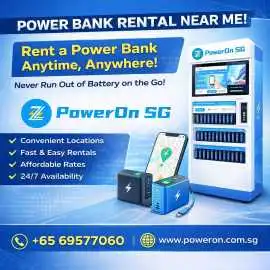 Power Bank on Rent for Travel, Events & Daily Conv, Novena