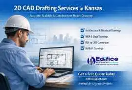 High-Quality 2D CAD Drafting Services in Kansas, Manhattan