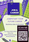 BACKDOOR JOBS HYDERABAD 9989612735, Hyderabad