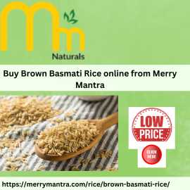 Buy Brown Basmati rice online from Merry Mantra, Anchorage