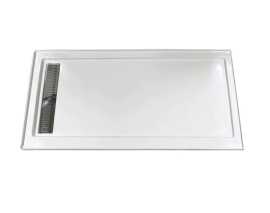 Sleek and Sturdy: Acrylic Shower Tray for Modern B, $ 400