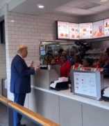Donald Trump Surprises Atlanta Chick-fil-A Custome
