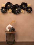 Captivating Elegance: Black Floral Metal Wall Art, $ 8,319