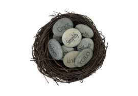 Stone Sentiments: Engraved Pocket Rocks, Minnesota City