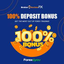100% DEPOSIT BONUS – forex4you, New York