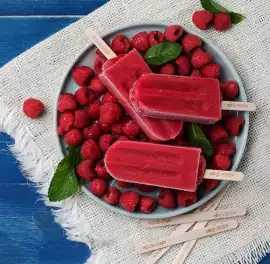 Refreshing Raspberry Ice Cream Popsicles, Dubai