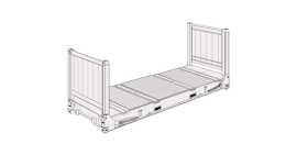 20ft flat rack container | LOTUS Containers, São Paulo