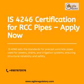 Agile Regulatory – IS 4246 RCC Pipe Consultants, Noida