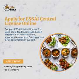 Get FSSAI Central License – For Large Scale Food B, Noida