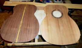 Figured Maple Guitar Back and Sides, Concrete