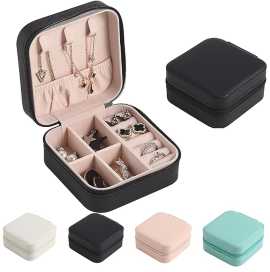 Mini Travel Jewelry Organizer – Sleek Black Zipper, $ 22