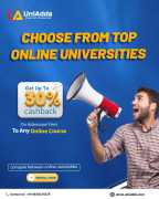 Get 30% Cashback on Online University Admission, Noida