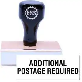 Additional Postage Required Rubber Stamp, Richmond