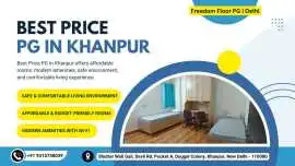 Best Price PG in Khanpur Near Metro & Market, New Delhi