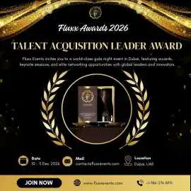 Talent Acquisition Leader award: Fluxx Awards, Dubai