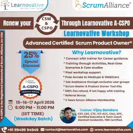 Advanced Certified Scrum Product Owner (A-CSPO) | 15–16–17 April 2026