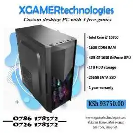 Tailor made desktop with Core i7 and 16GB RAM, $ 937