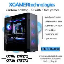 Tailor made Ryzen 5 desktop with 1050Ti GTX GPU, $ 1,136