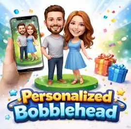 Personalized Bobble Figure, Las Vegas