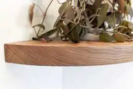 Round Corner Shelf Revolution Thick Oak Triumph, ps 0
