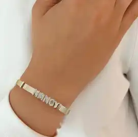 Personalized Bangle Bracelet From Alev Jewelry, $ 2,205