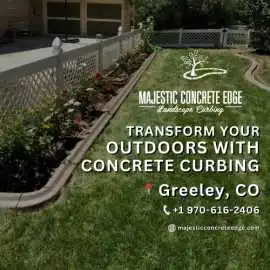 Concrete Curb Landscape Edging, Greeley