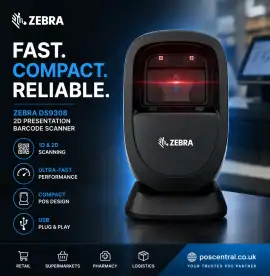 Buy Zebra DS9308 Barcode Scanner – Fast POS Soluti, £ 258